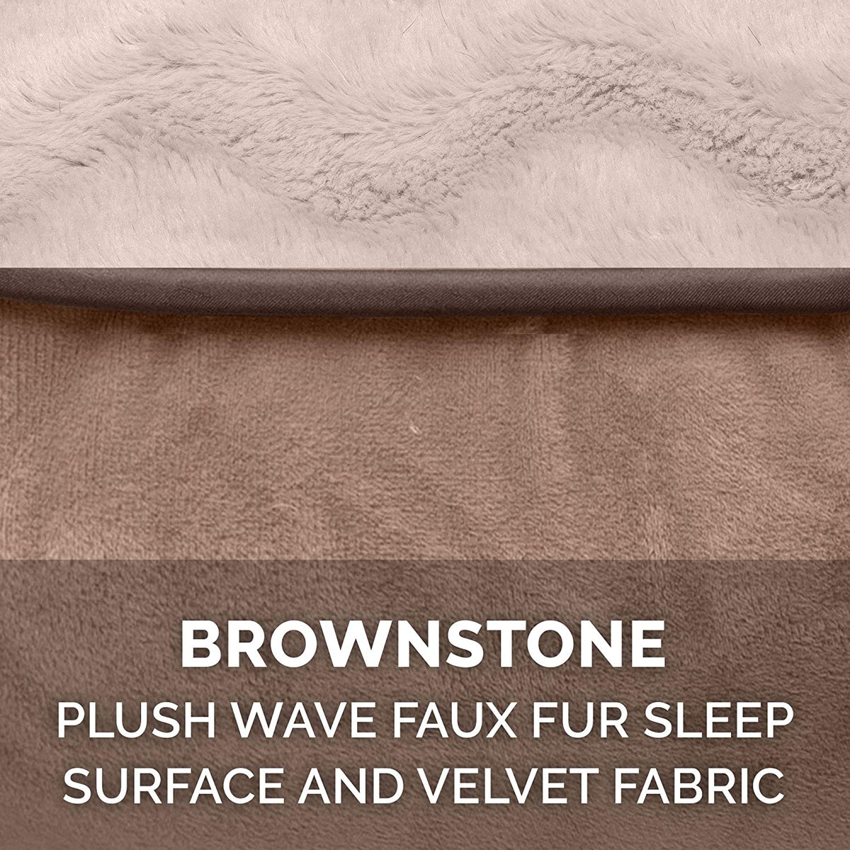Luxurious Orthopedic Dog Bed with Removable Bolsters & Washable Cover - Ideal for Large Dogs Up to 125 lbs - Plush Brownstone Comfort Sofa