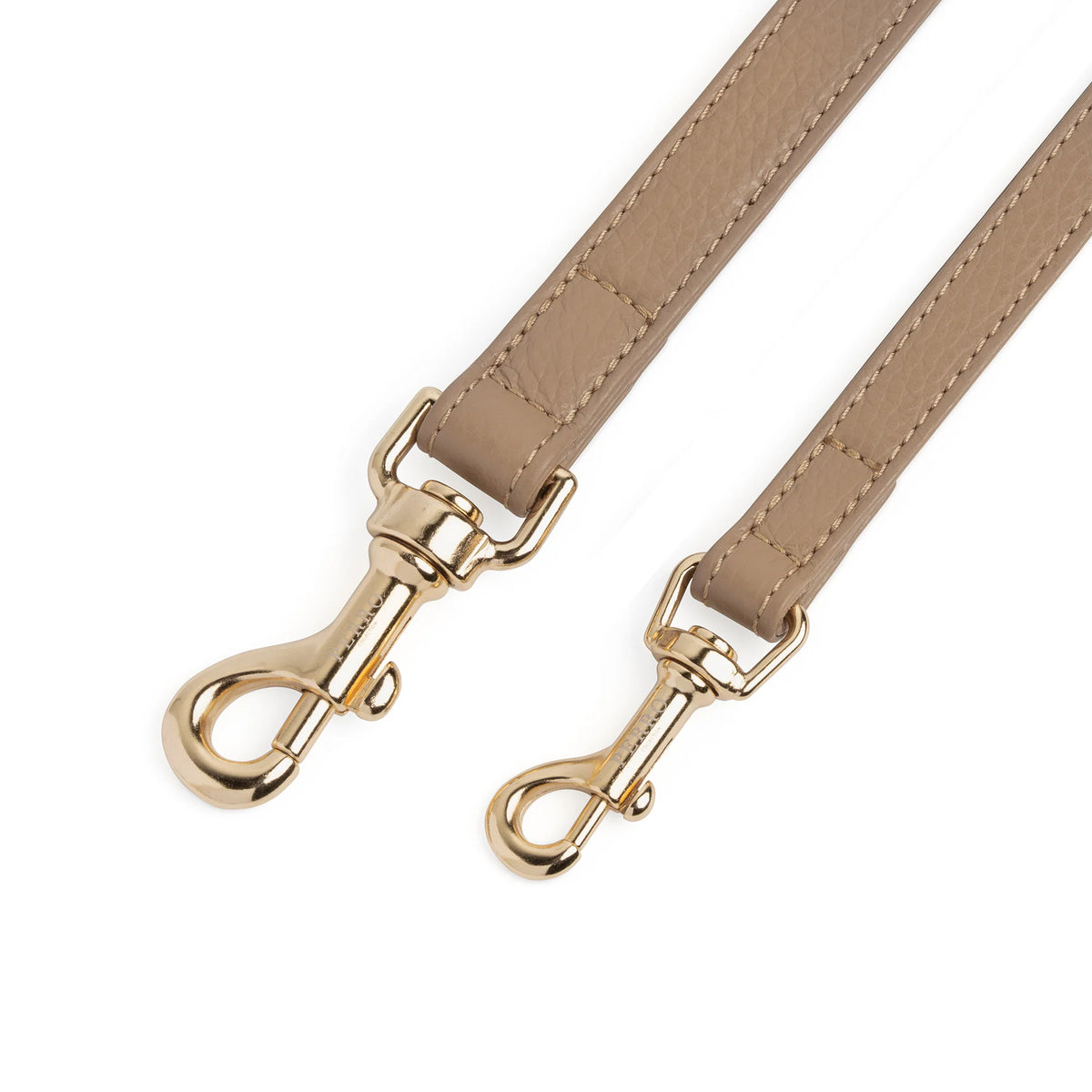 Elegant Caffe Latte Leather Dog Leash - Handcrafted in Italy for Comfort and Style