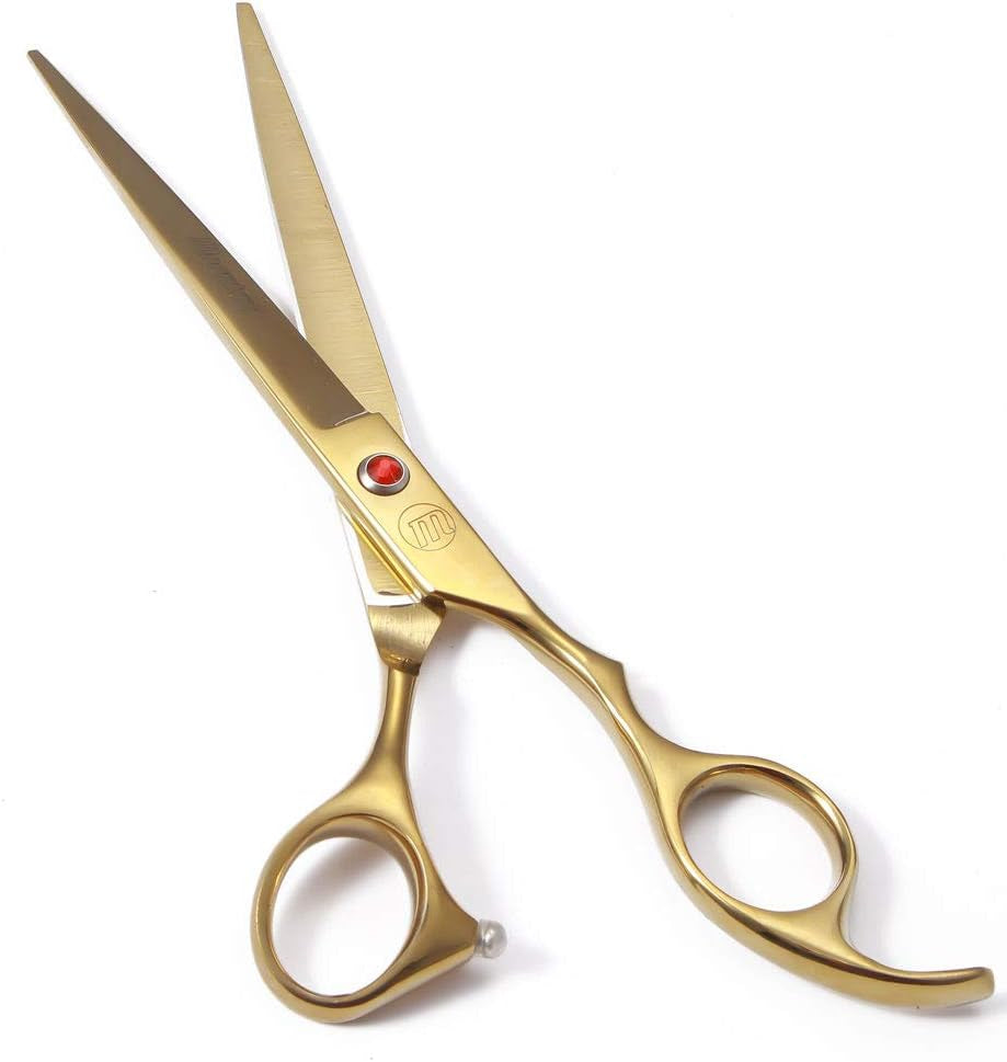 Professional Dog Grooming Scissors Set - 7 Inch and 8 Inch Shears, Curved and Thinning Scissors with Grooming Comb for Pet Grooming