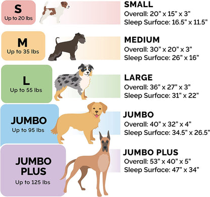 Luxurious Orthopedic Dog Bed with Removable Bolsters & Washable Cover - Ideal for Large Dogs Up to 125 lbs - Plush Brownstone Comfort Sofa