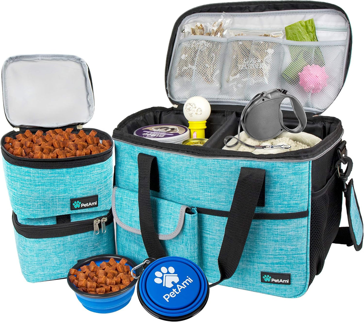 Spacious 27L Airline-Approved Dog Travel Backpack in Stylish Teal Blue for Adventurous Pet Owners