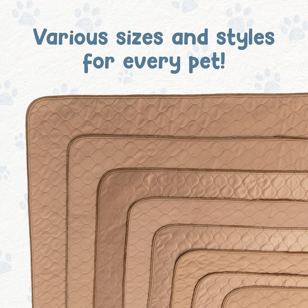 Washable Waterproof Reusable Dog Pee Pads, 60x60 Inches, Single Pack